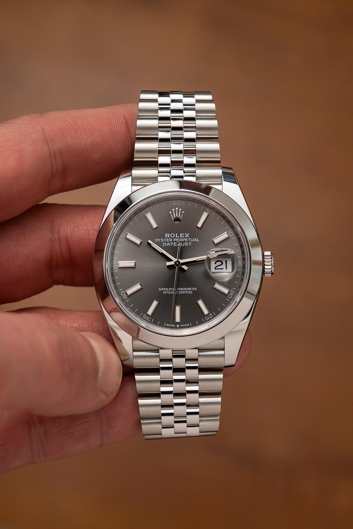 Rolex Datejust 126300 "Rhodium Dial"