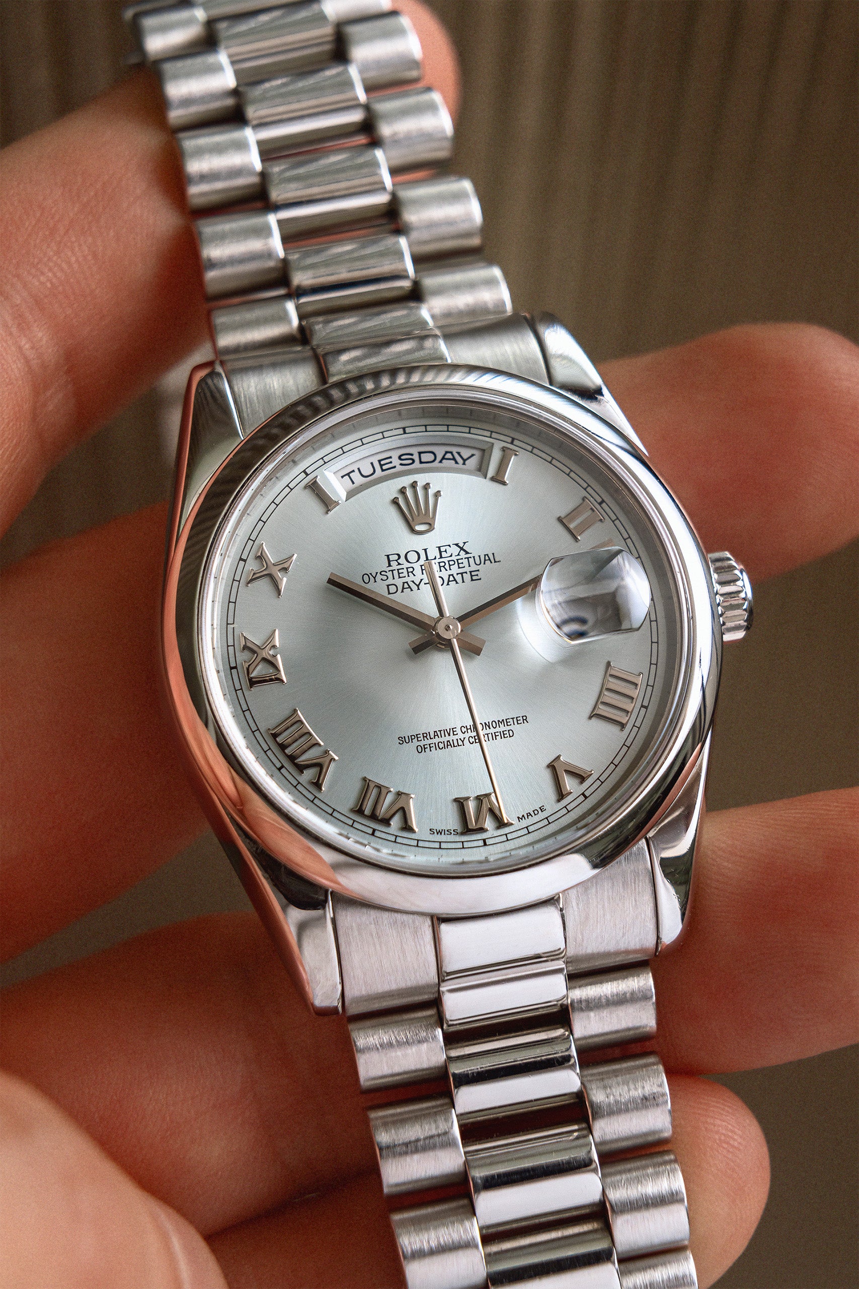 Day-Date 118206 "Ice Blue"