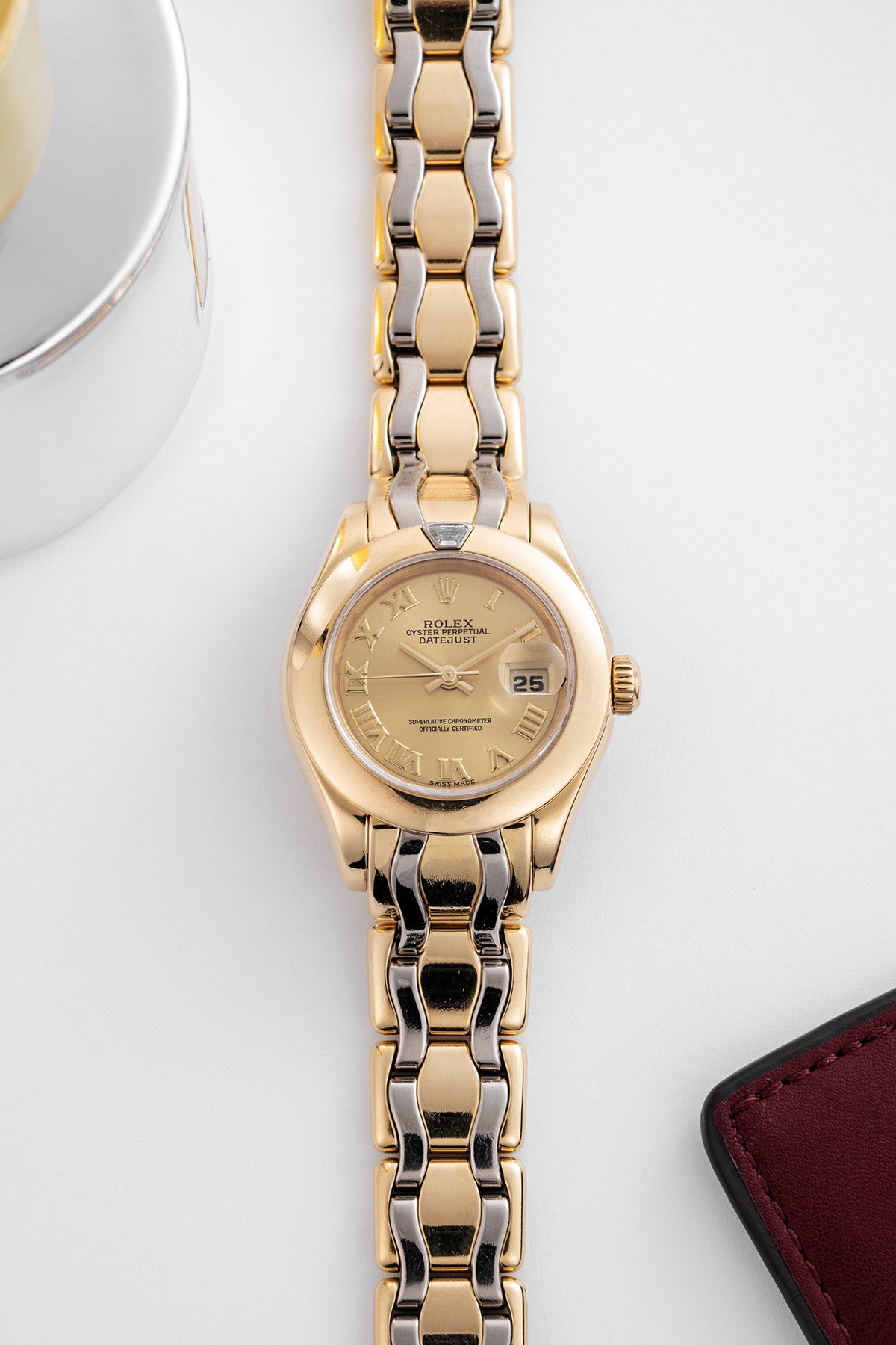 Lady Datejust Pearlmaster 69328 "Gold Dial"