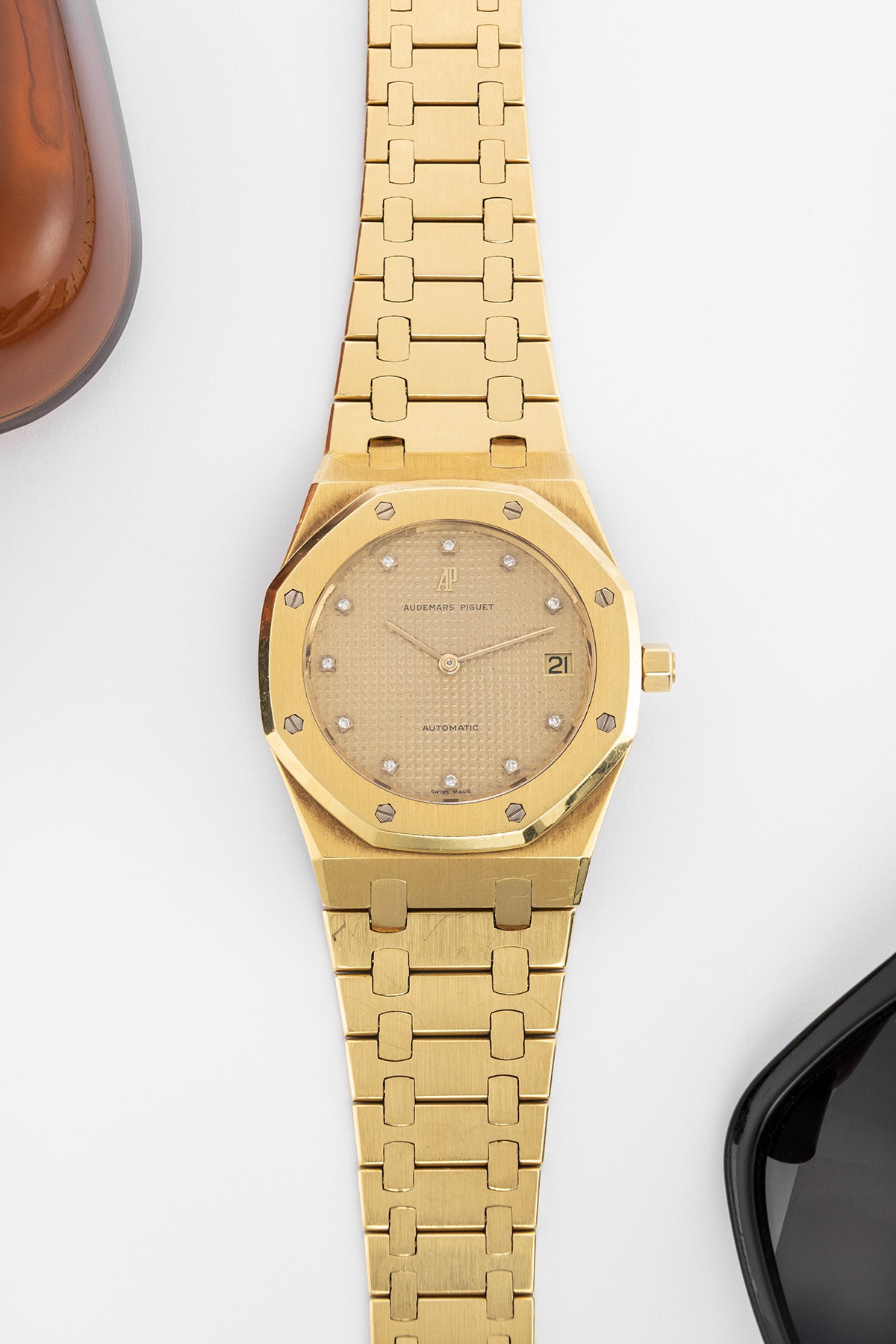 5402BA Jumbo "Gold Dial Factory Diamonds"