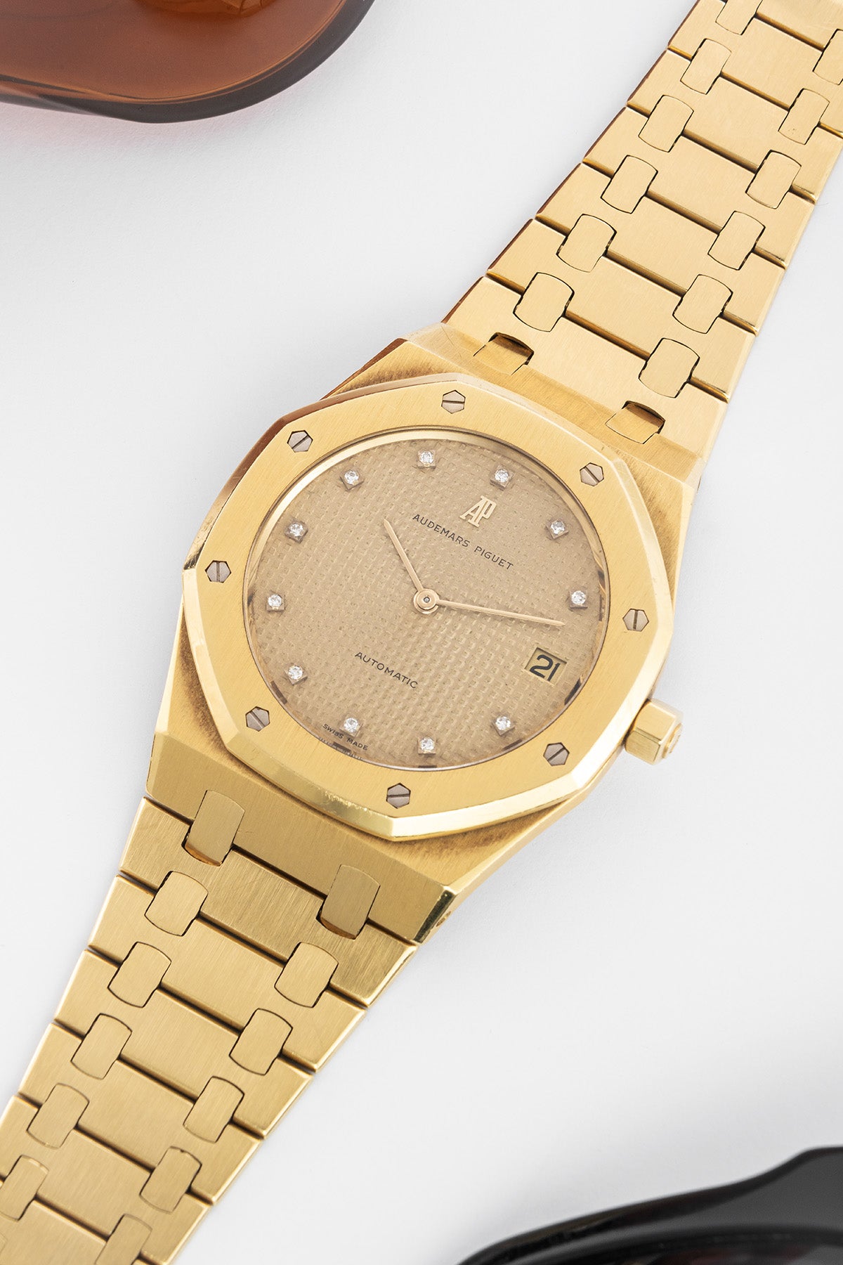 5402BA Jumbo "Gold Dial Factory Diamonds"