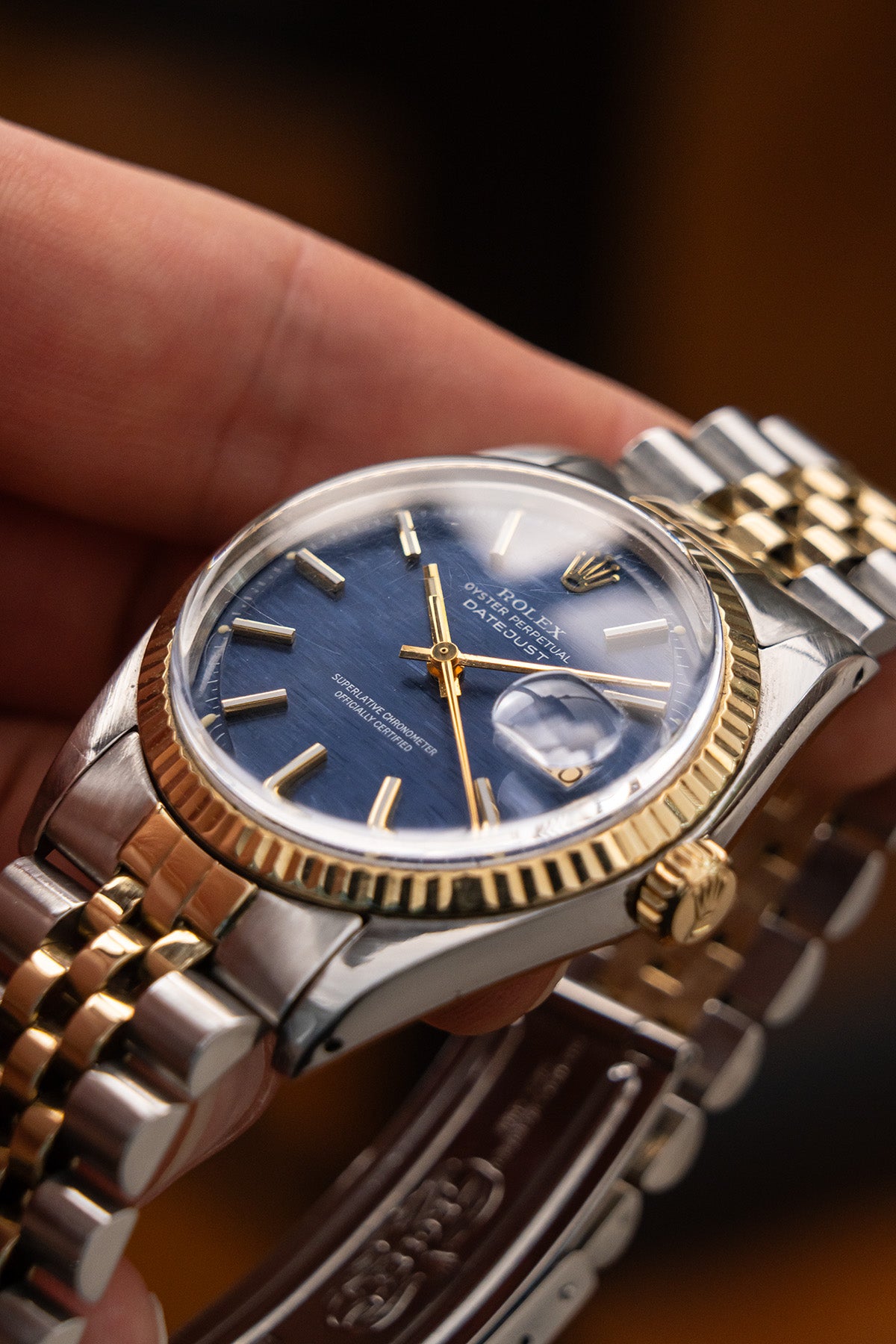 Rolex Datejust 1601 "Blue Motif Dial"