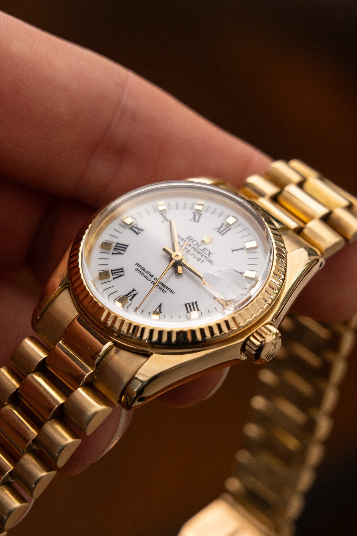 Rolex Datejust 6827 "White Roman"