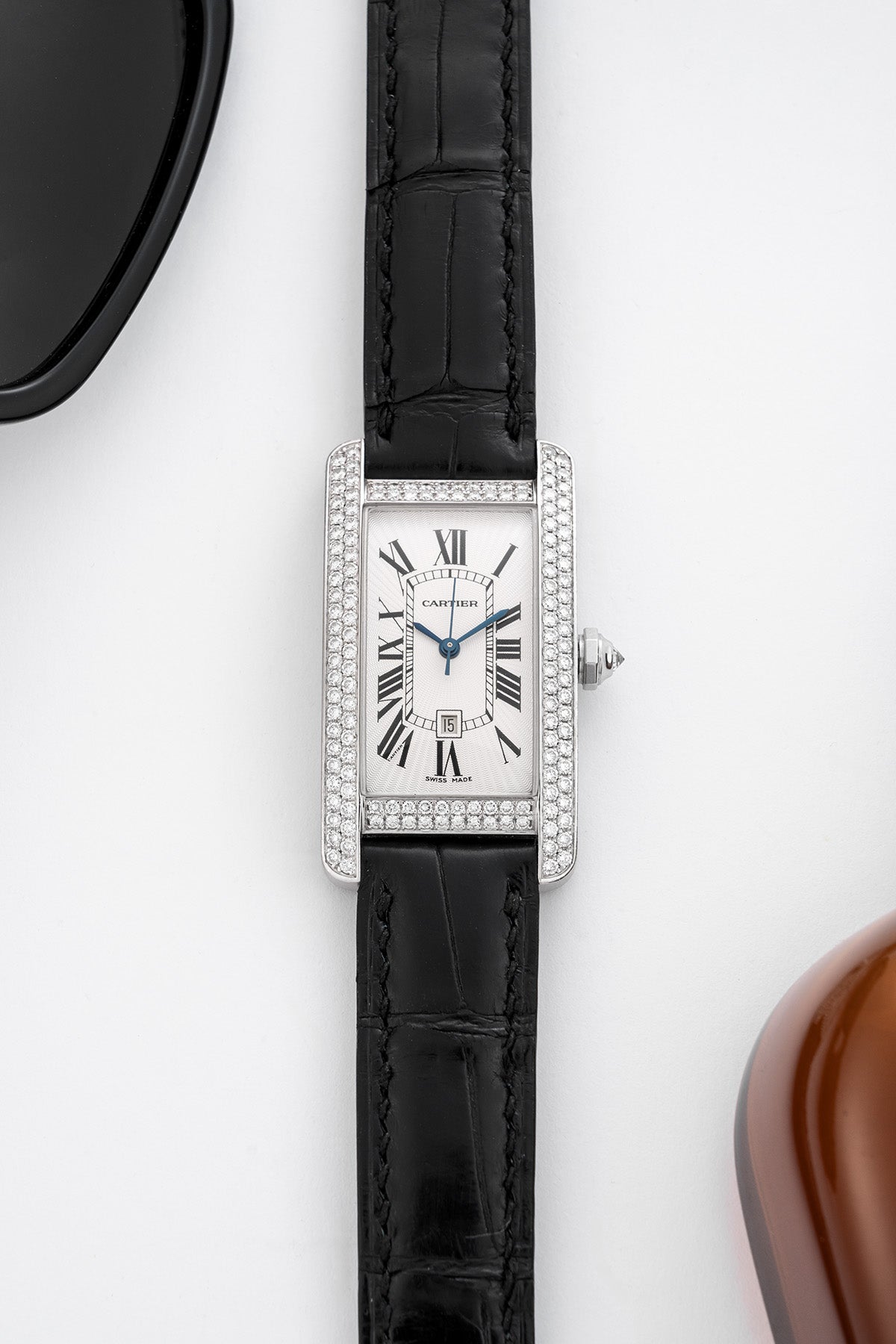 Cartier Tank Américaine "White Gold/Diamonds"