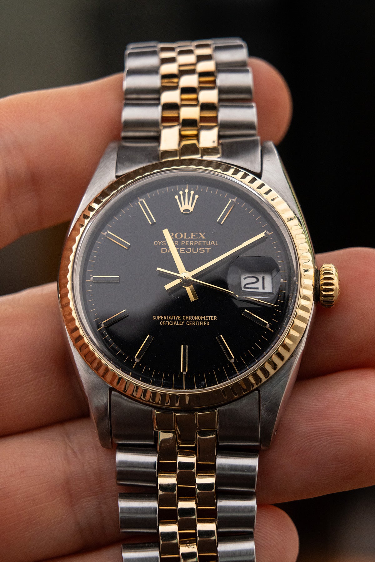 Rolex Datejust 1601 "Black Dial"