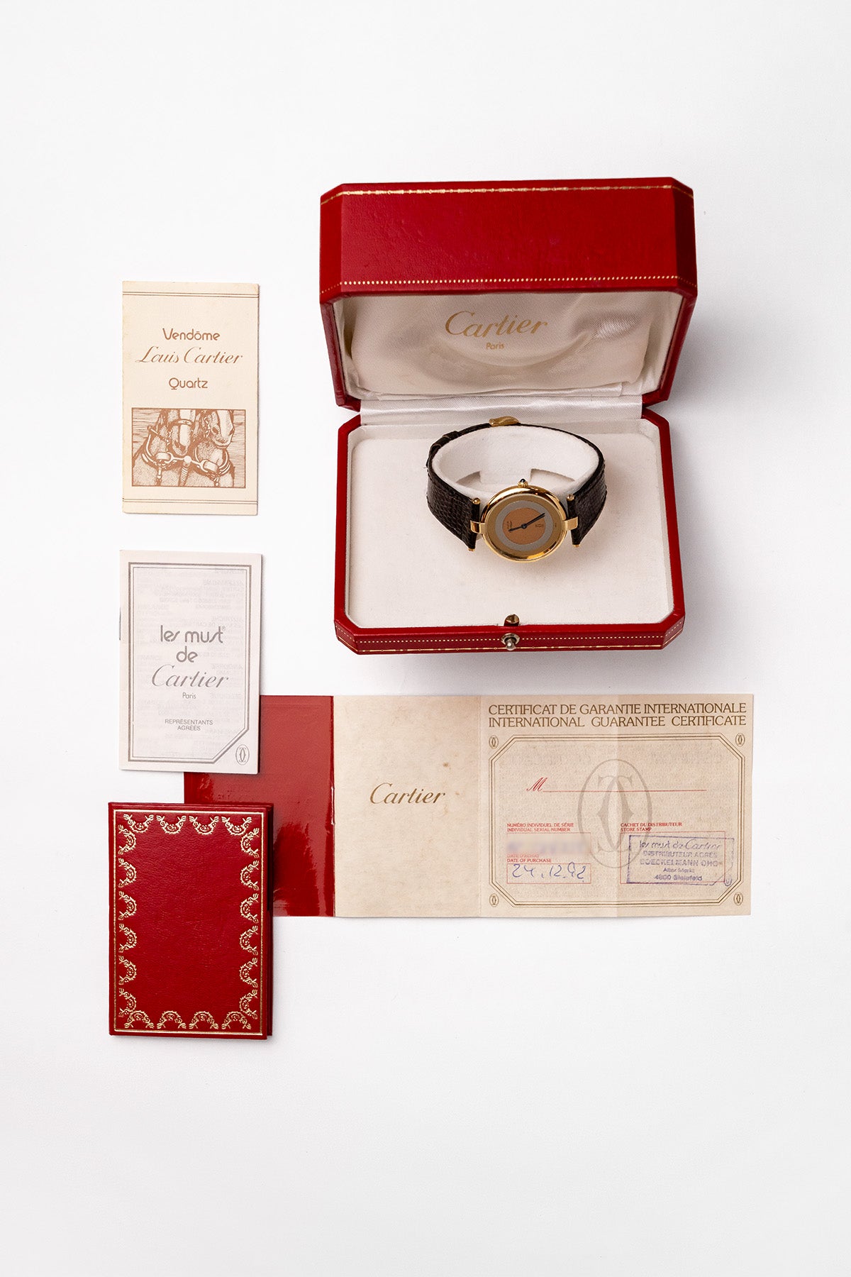 Must De Cartier Vendome 17 "Tridor Dial"