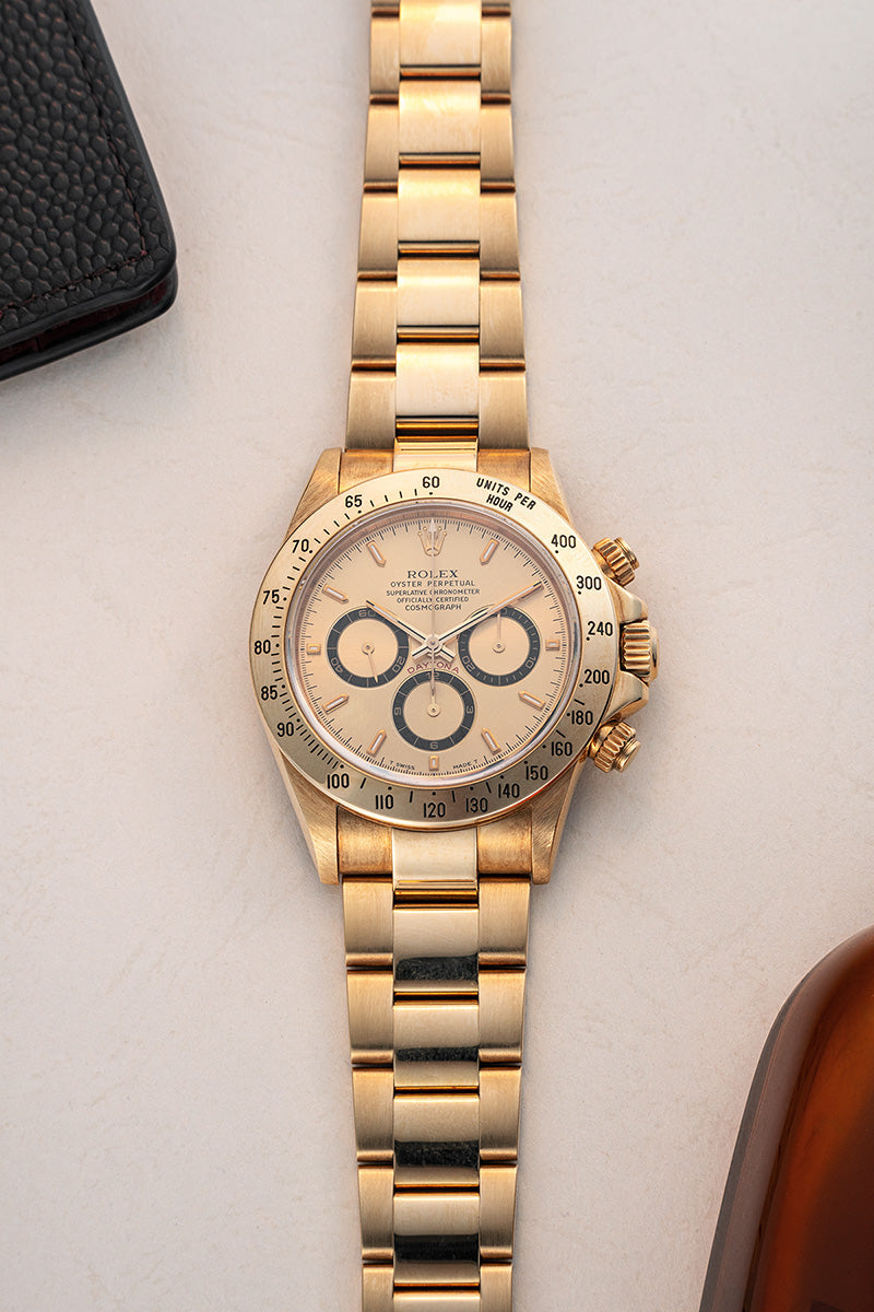 Daytona Zenith Champagne Dial Gold 16528