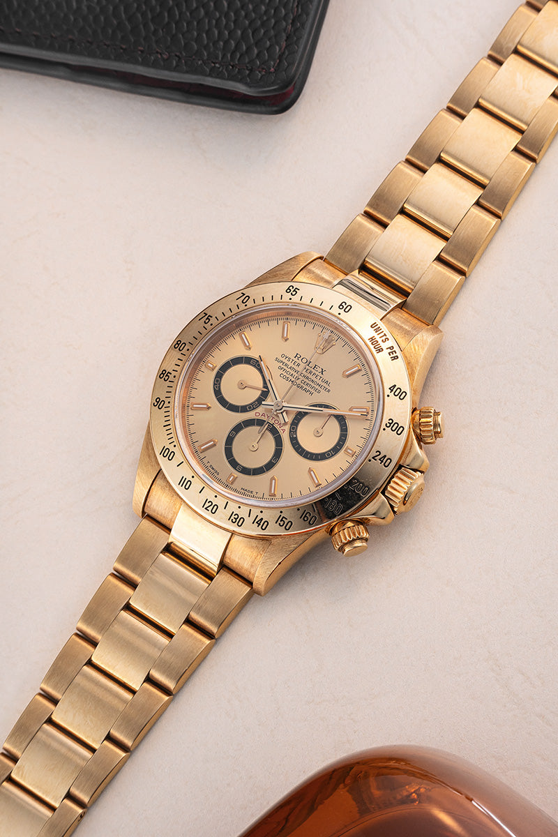 Daytona Zenith Champagne Dial Gold 16528