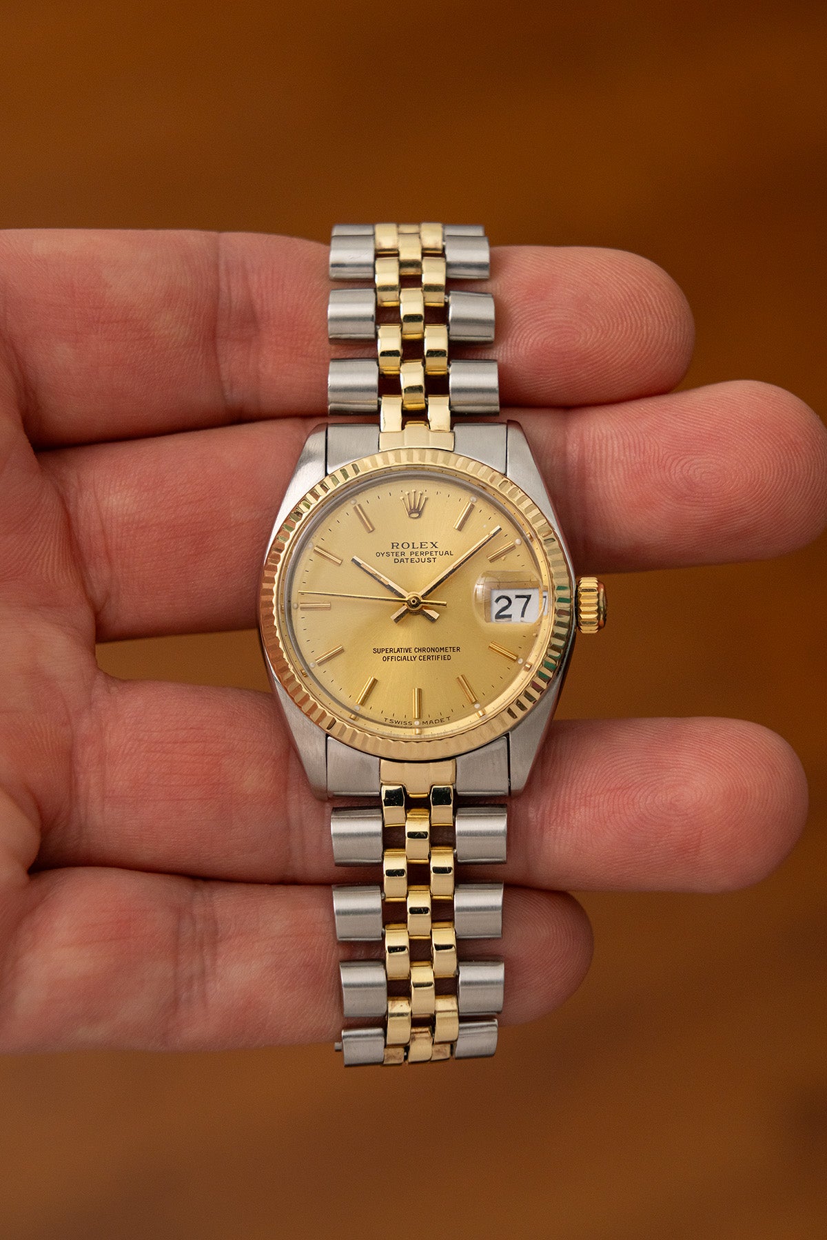 Rolex Datejust 6827 "Gold Dial"