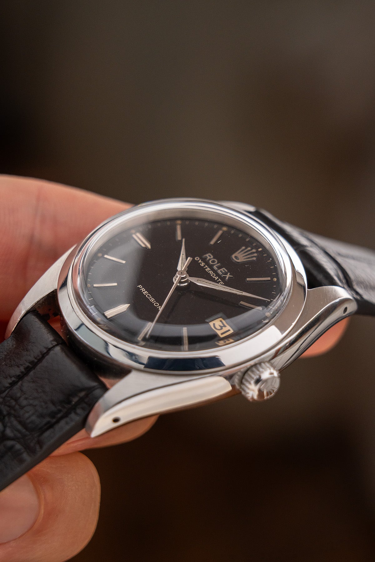 Rolex Oysterdate Precision 6494 "Black Dial"