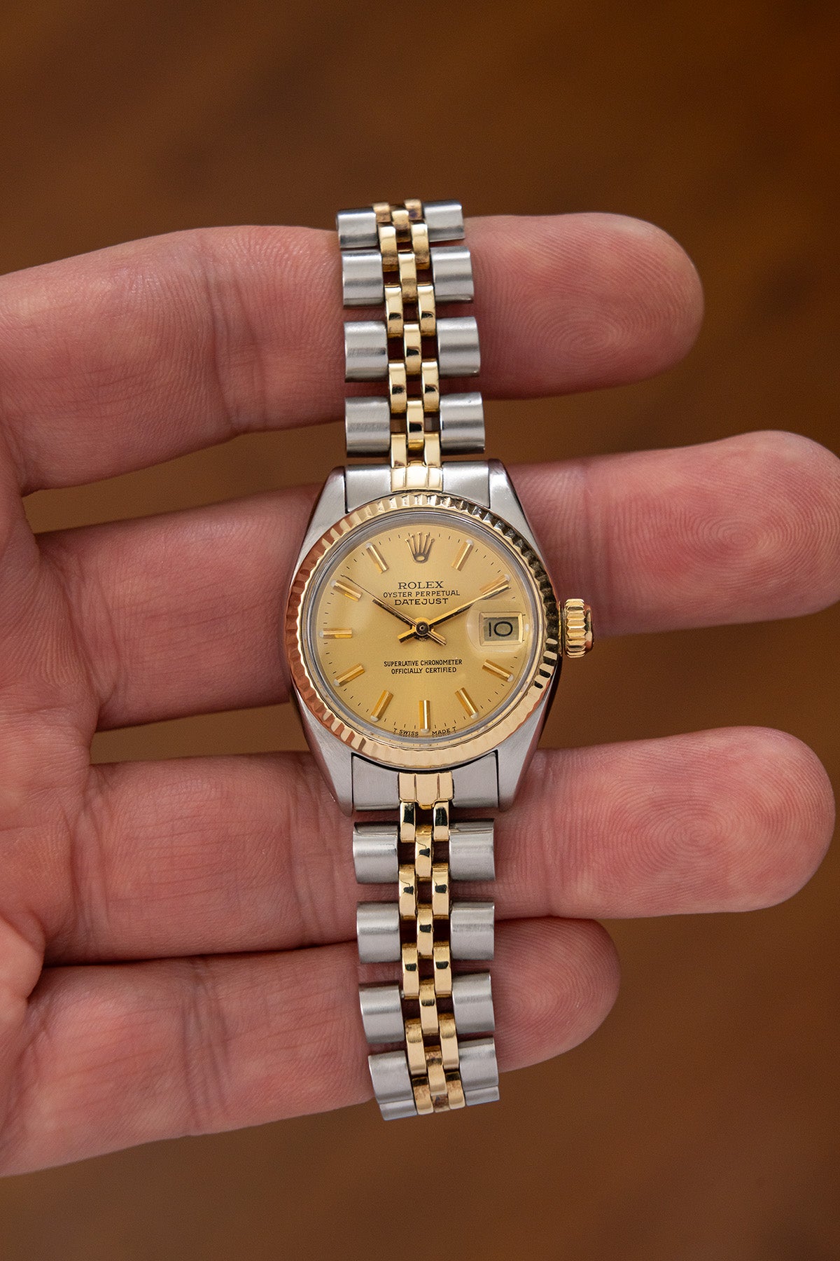 Rolex Lady Datejust 6917 "Gold Dial"