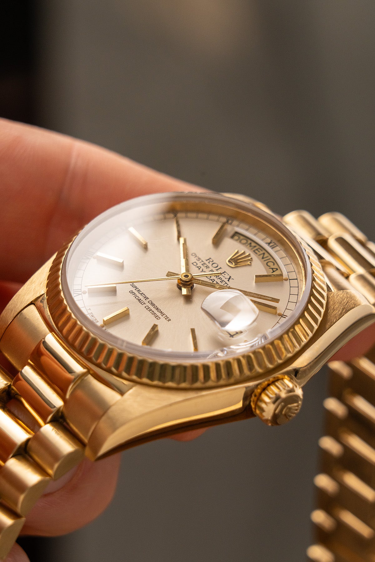 Rolex Day-Date 18038 "Silver Dial"