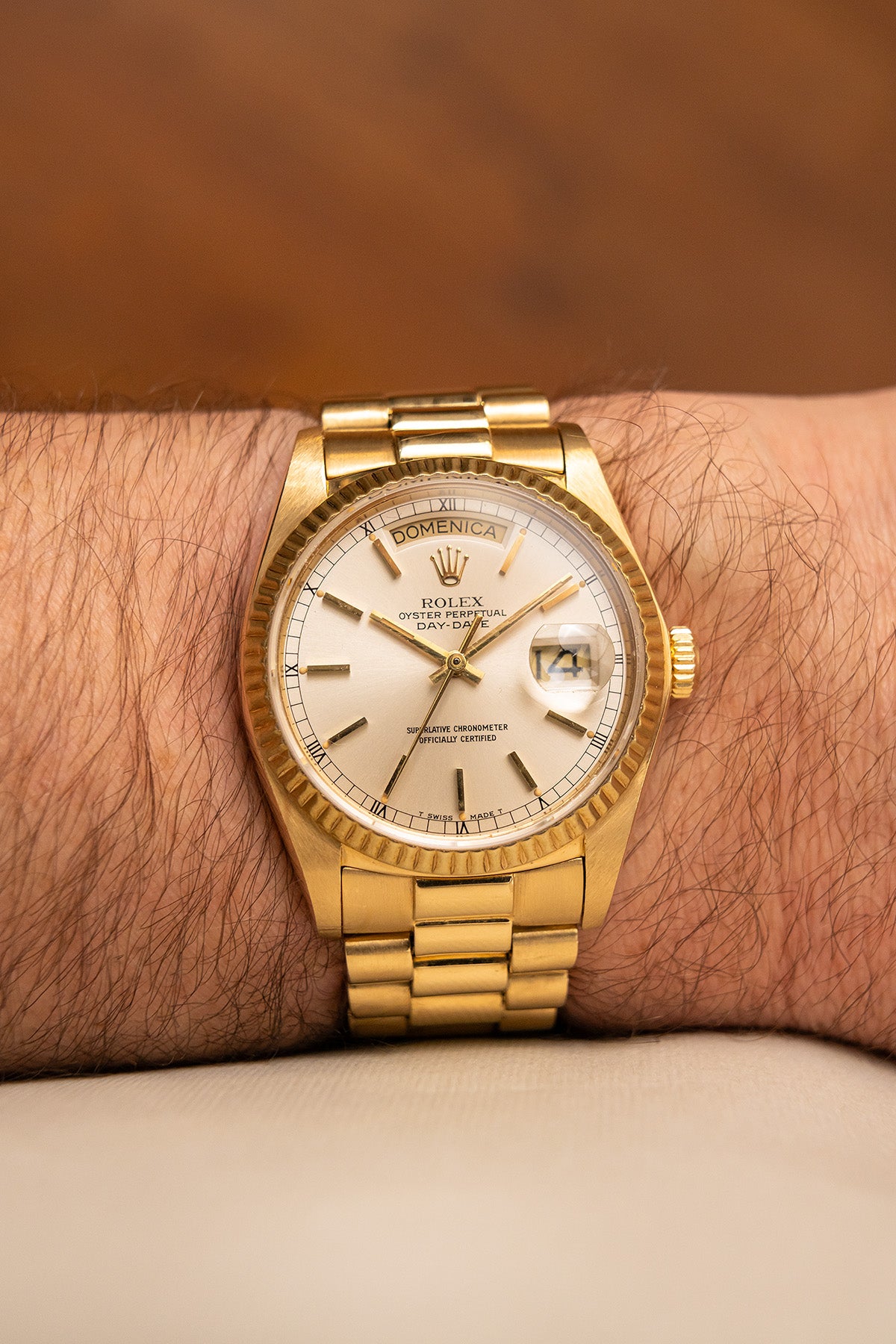 Rolex Day-Date 18038 "Silver Dial"