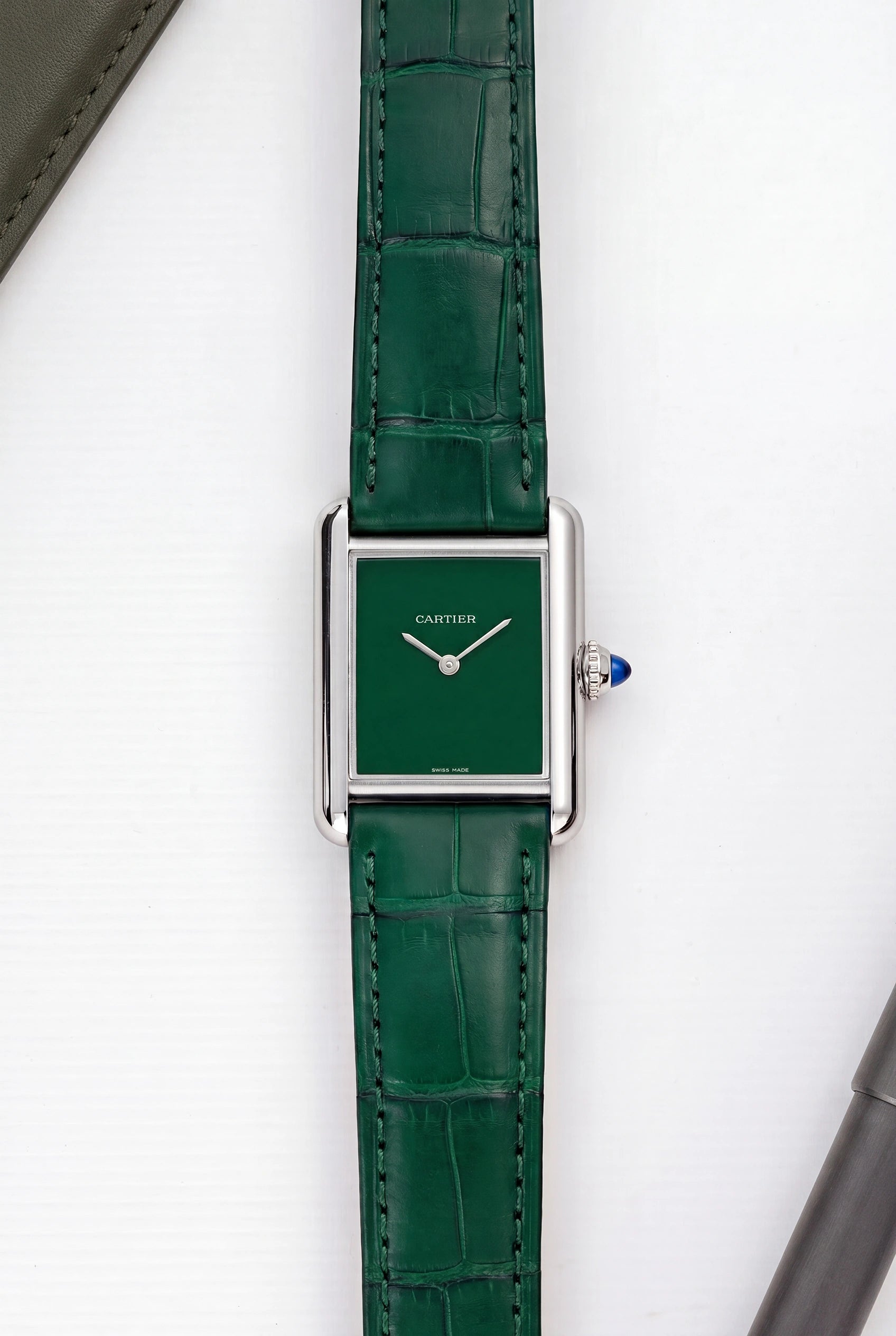 Cartier Tank Must Large WSTA0115 "Green"