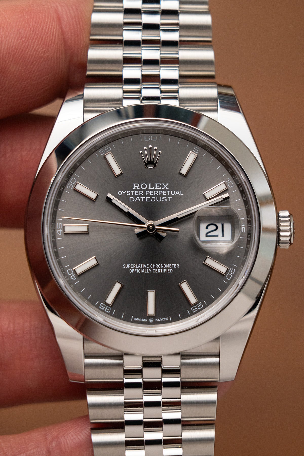 Rolex Datejust 126300 "Rhodium Dial"
