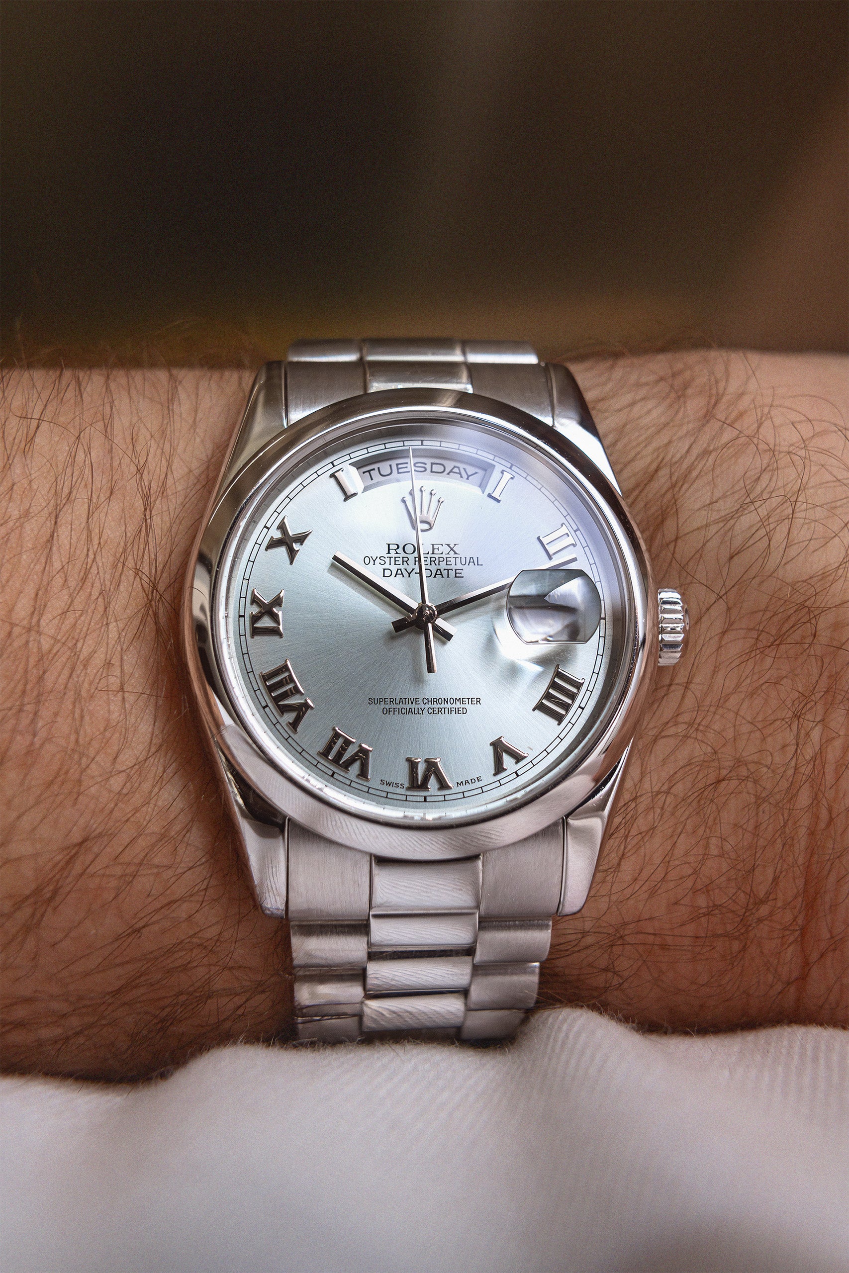 Day-Date 118206 "Ice Blue"