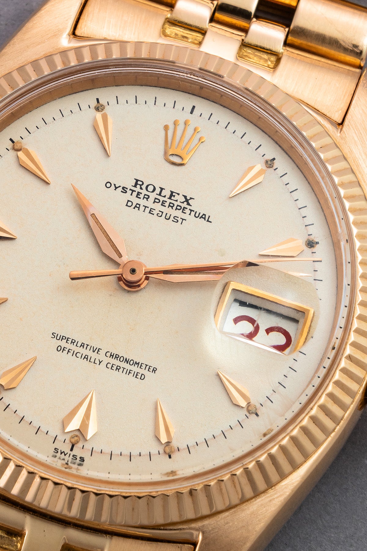 Rolex Datejust 6605 "Red Gold"