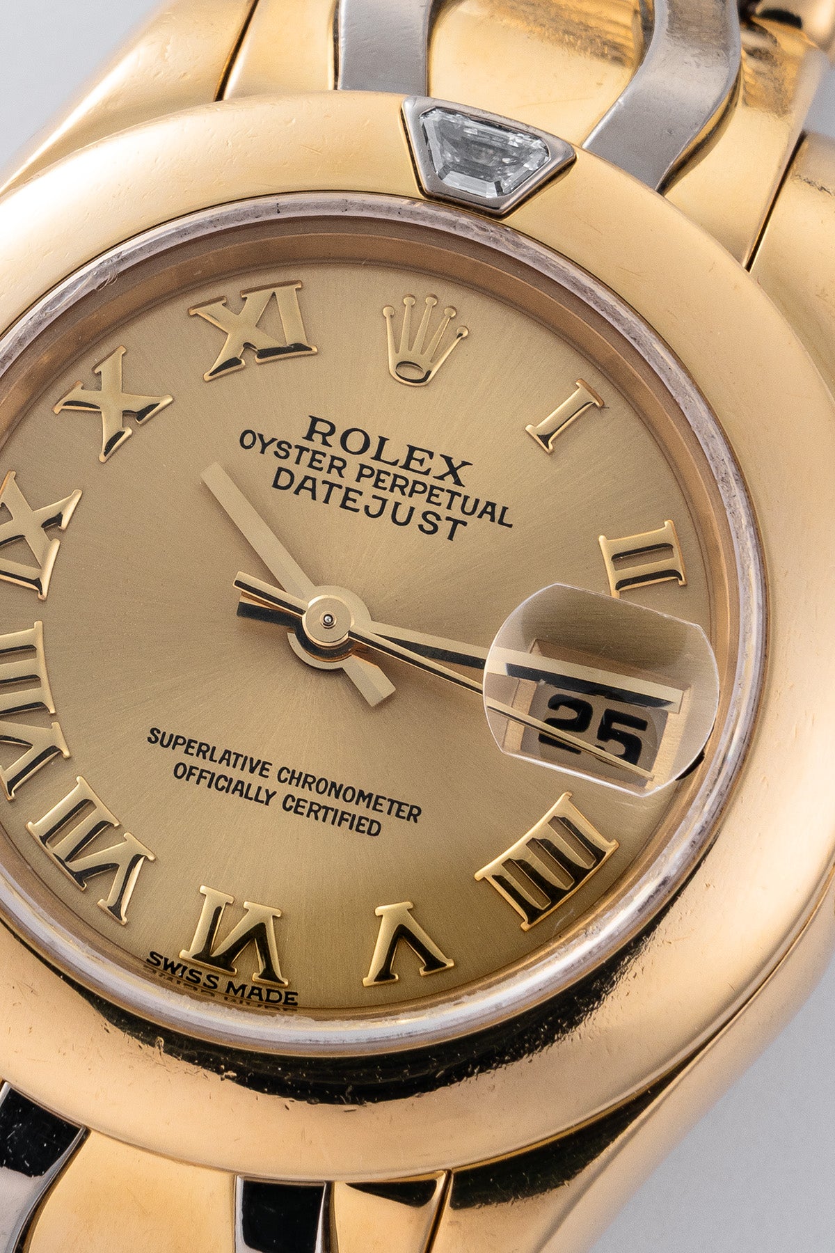 Lady Datejust Pearlmaster 69328 "Gold Dial"