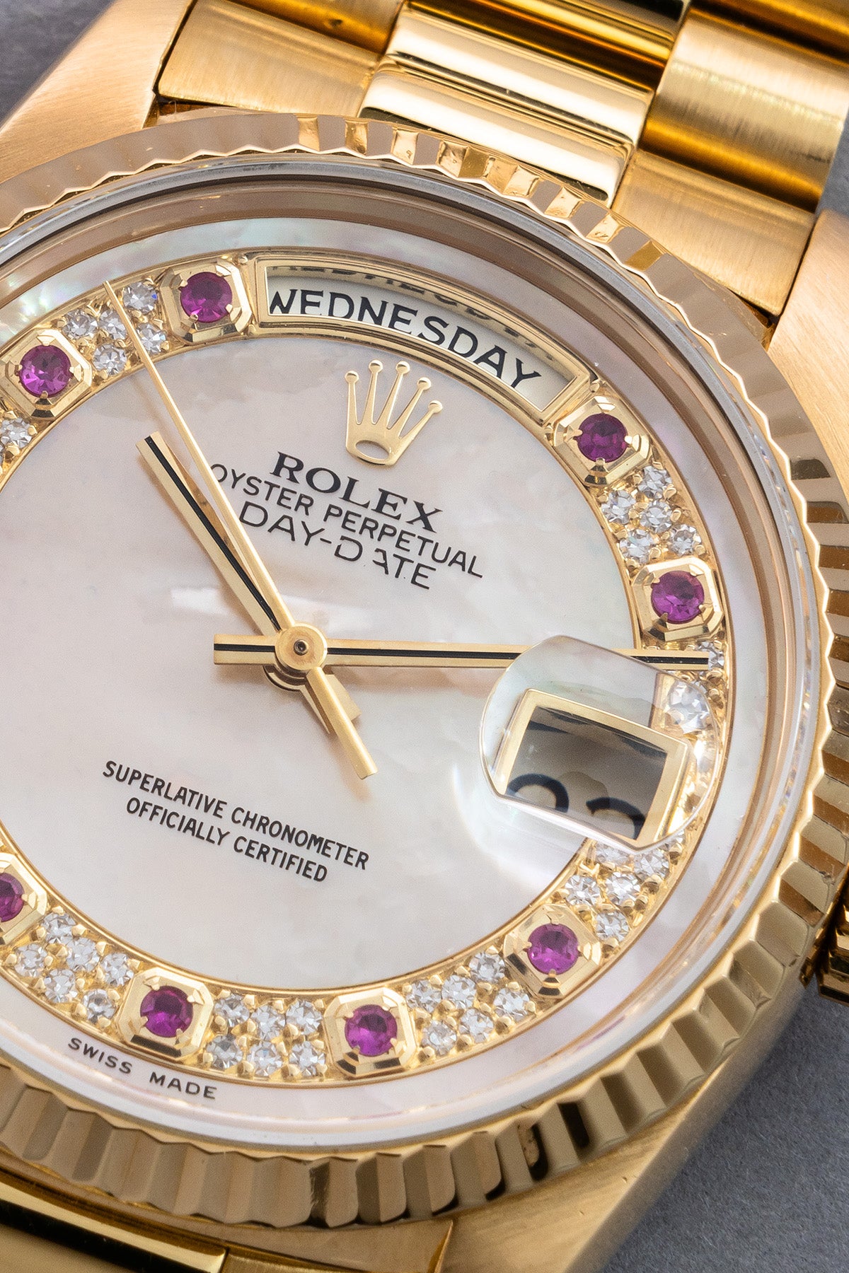 Day-Date 18238 "MOP Myriad Ruby Dial"