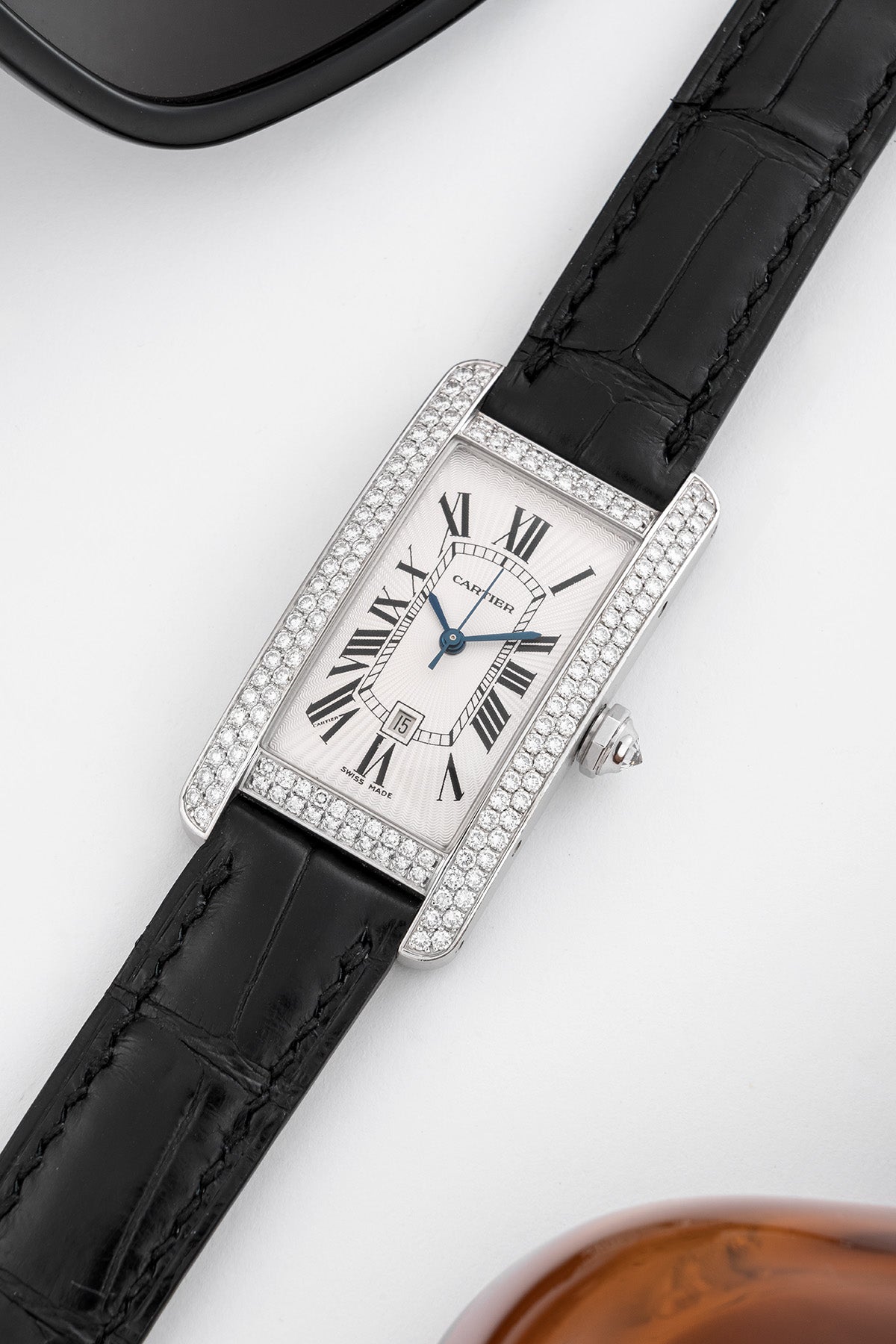 Cartier Tank Américaine "White Gold/Diamonds"