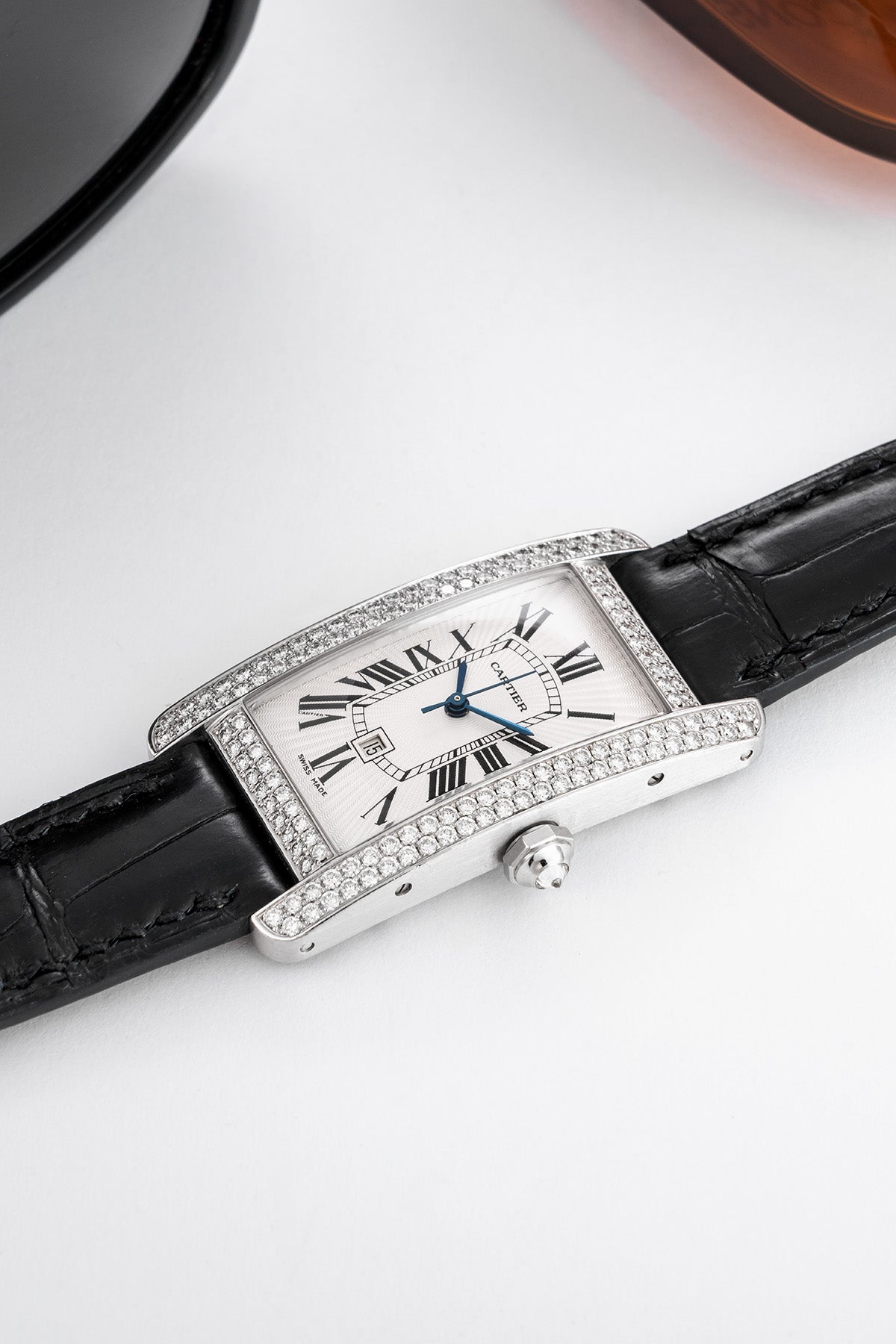 Cartier Tank Américaine "White Gold/Diamonds"