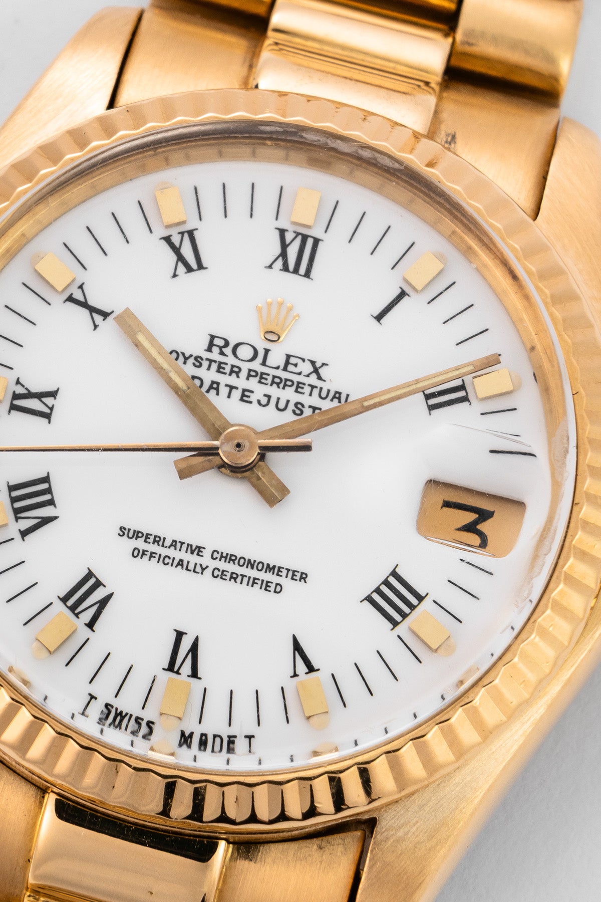 Rolex Datejust 6827 "White Roman"