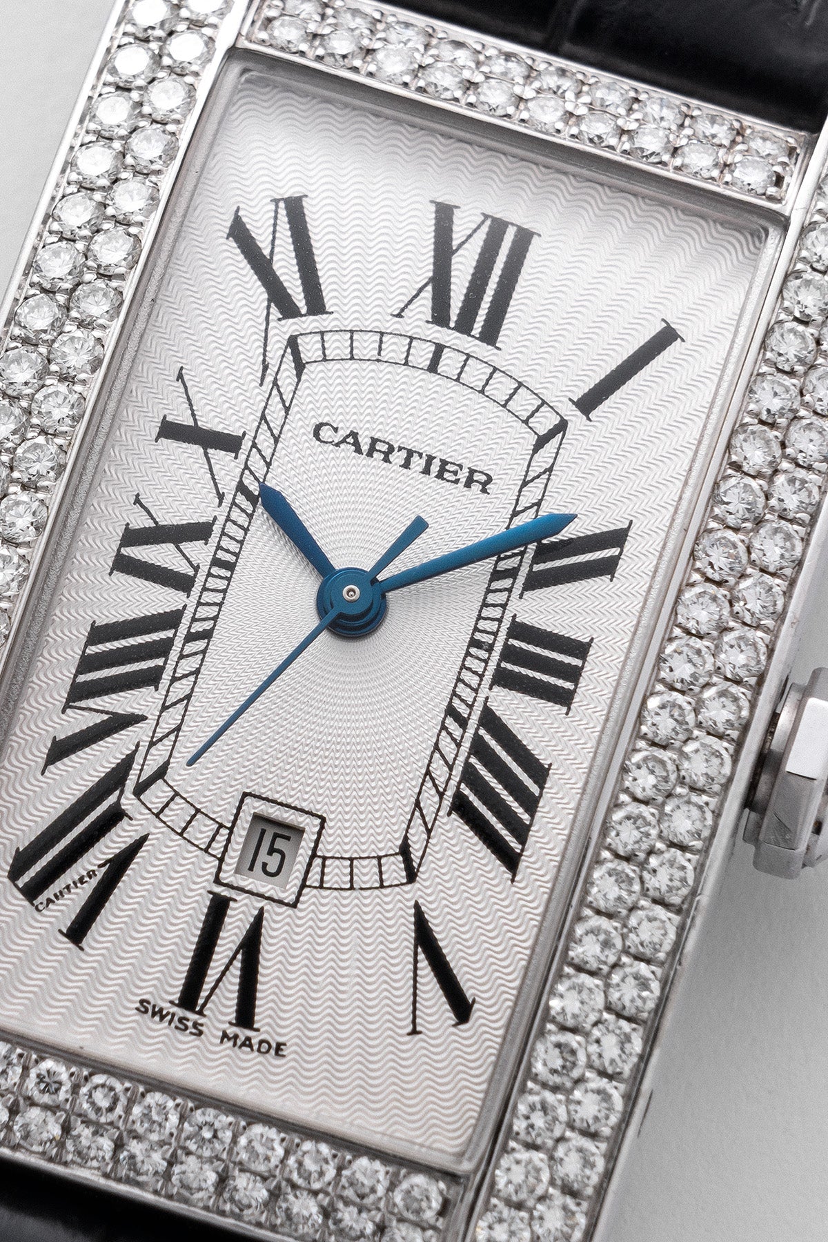 Cartier Tank Américaine "White Gold/Diamonds"