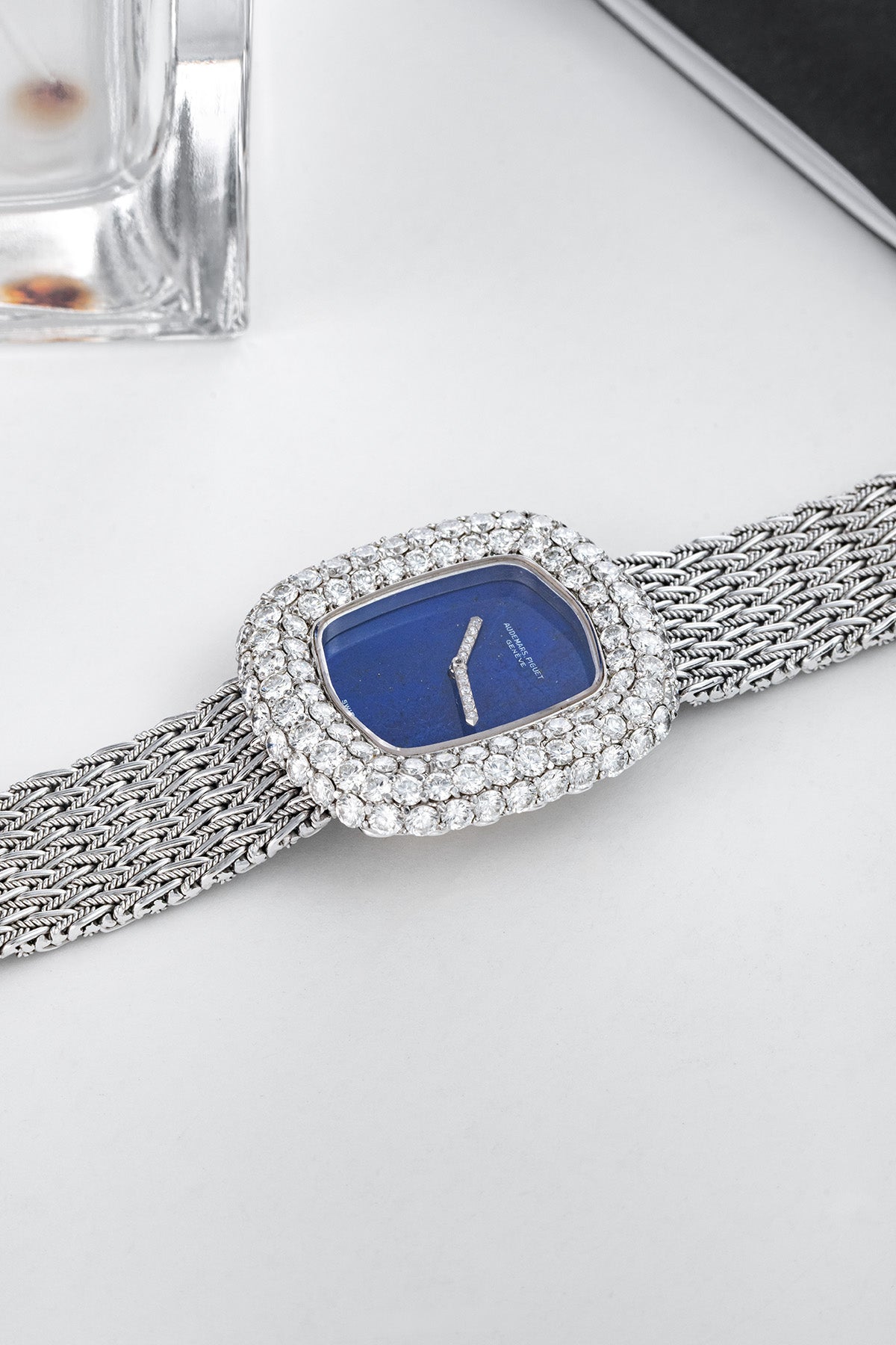 Lapis Lazuli White Gold