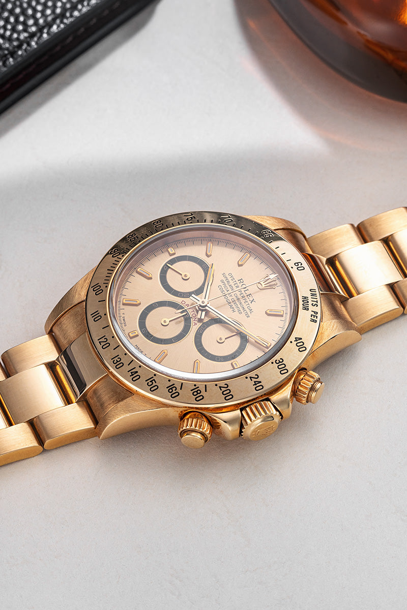 Daytona Zenith Champagne Dial Gold 16528