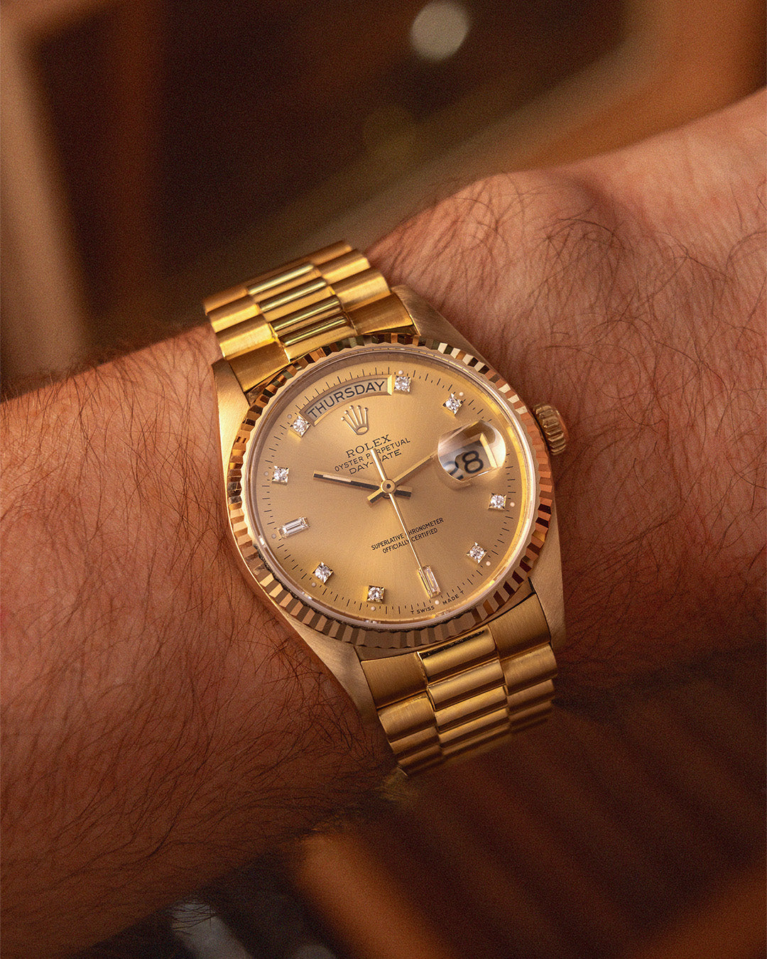 Rolex Day-Date 18038 "Factory Diamonds"
