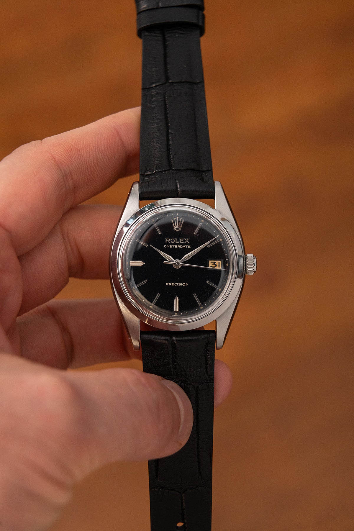 Rolex Oysterdate Precision 6494 "Black Dial"