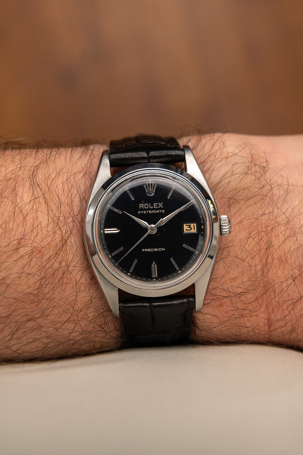Rolex Oysterdate Precision 6494 "Black Dial"