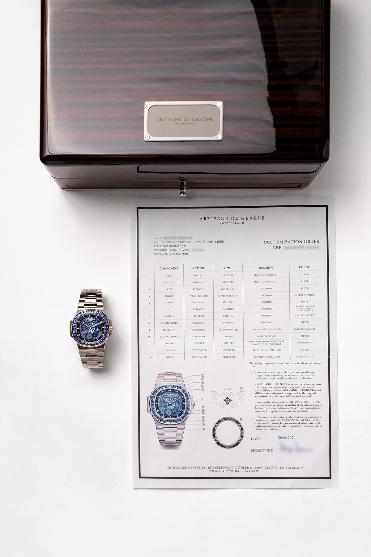 Nautilus 5711/1A-010 by Artisans de Genève “Musher”