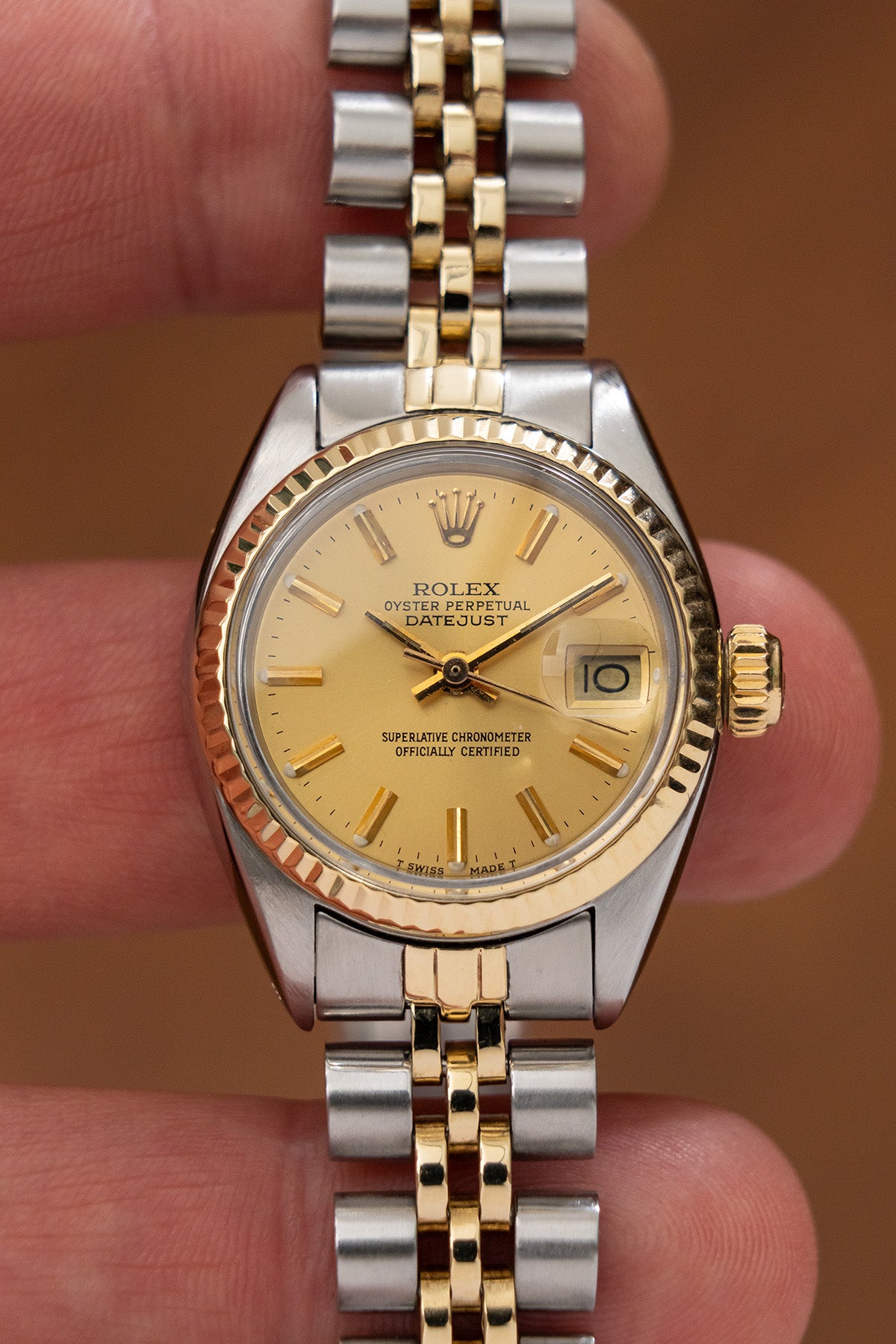 Rolex Lady Datejust 6917 "Gold Dial"