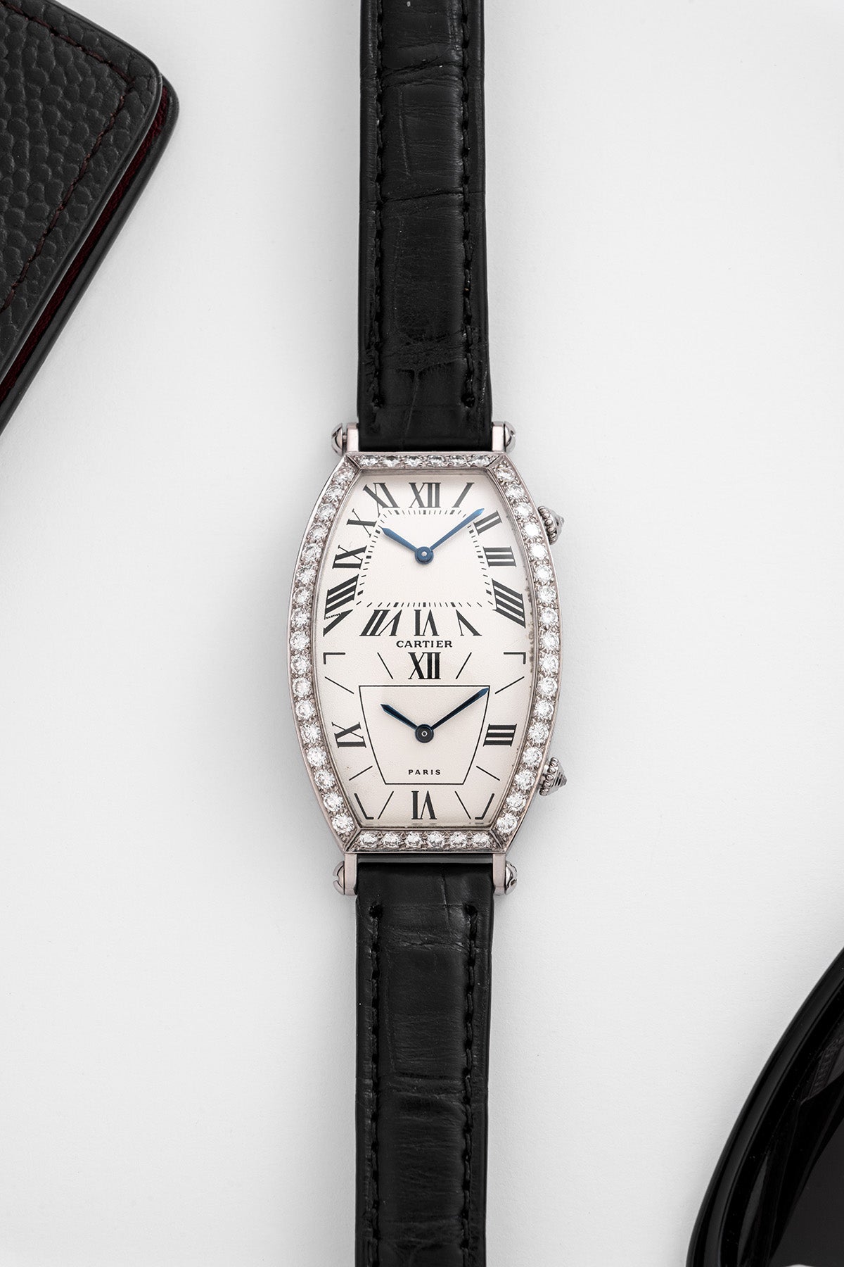Cartier Tonneau 2459 WG "Dual Time"