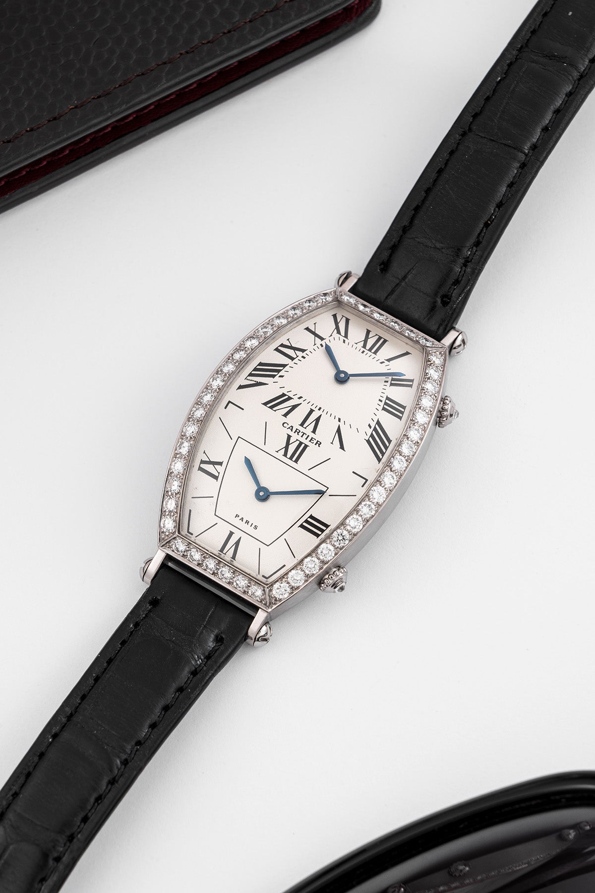 Cartier Tonneau 2459 WG "Dual Time"