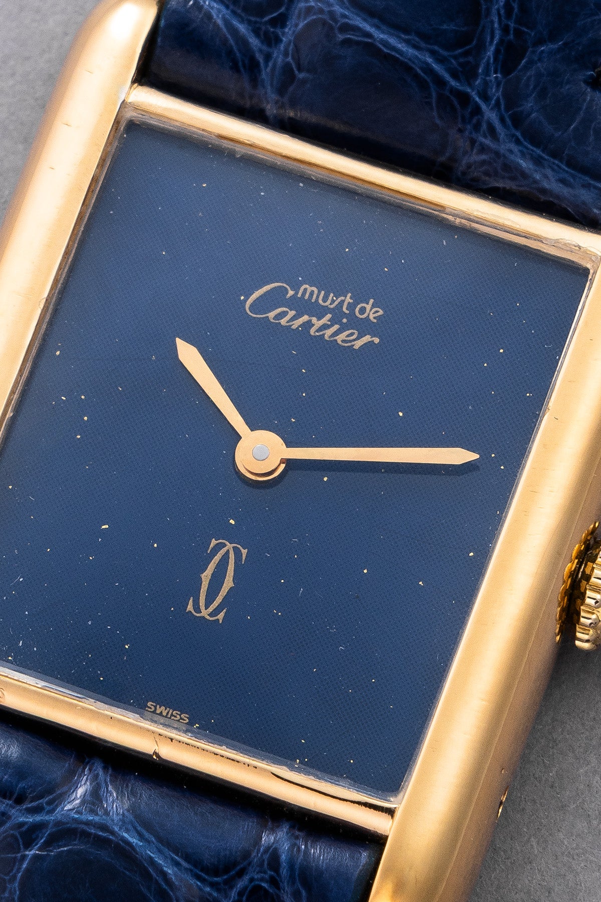 Must De Cartier Tank 6 "Blue Stardust"