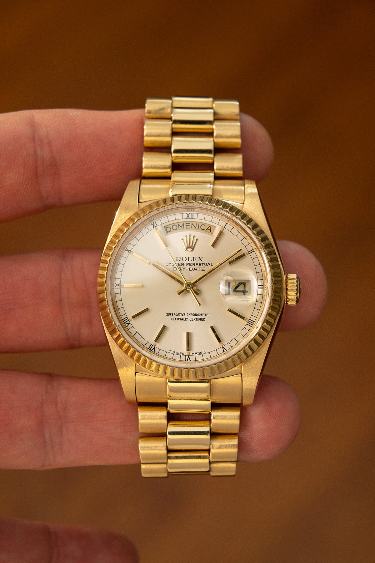 Rolex Day-Date 18038 "Silver Dial"