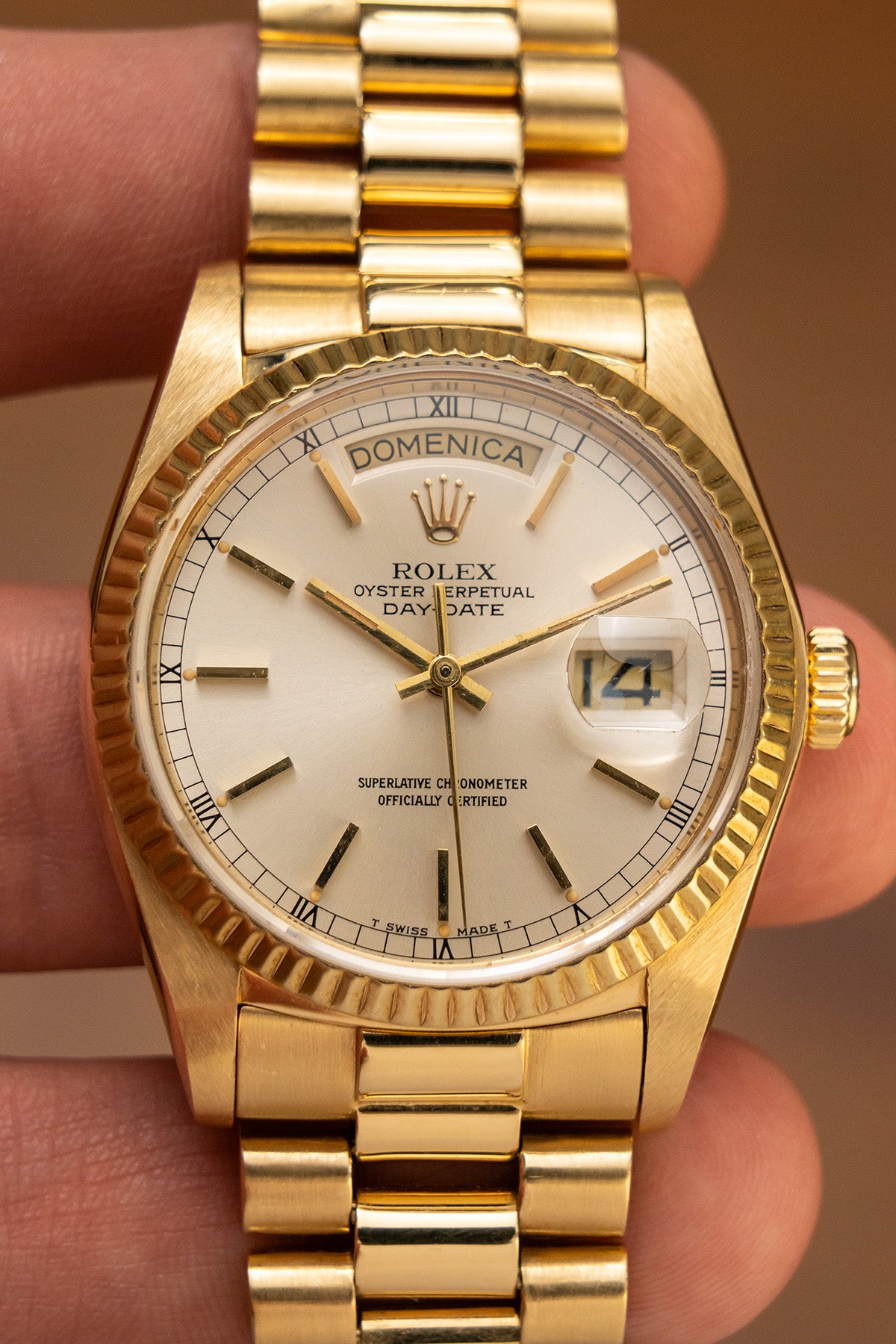 Rolex Day-Date 18038 "Silver Dial"