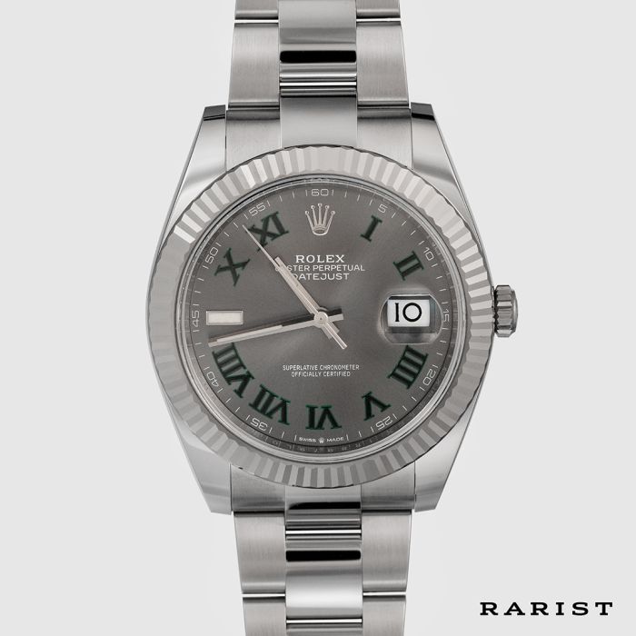 Rolex Datejust 41 Wimbledon Rhodiumm 126334