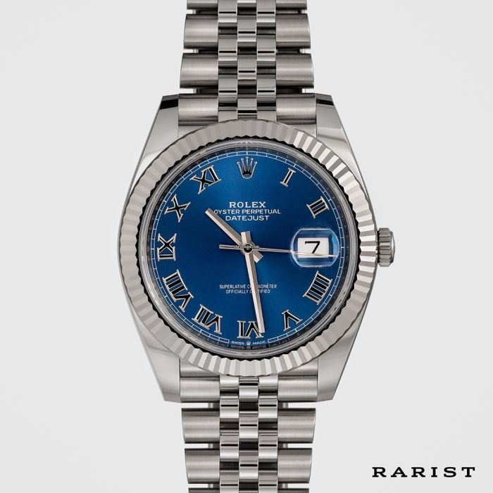 Zegarek Rolex Datejust 41mm Jubilee Azurro Blue 126334