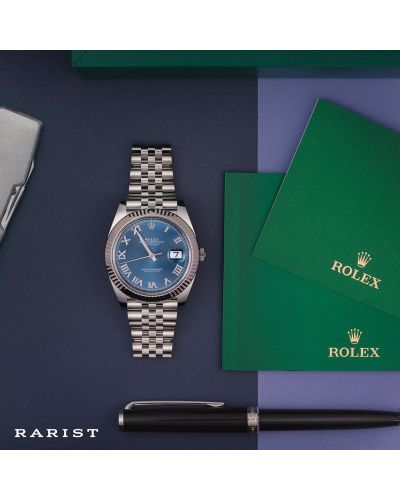 Zegarek Rolex Datejust 41mm Jubilee Azurro Blue 126334